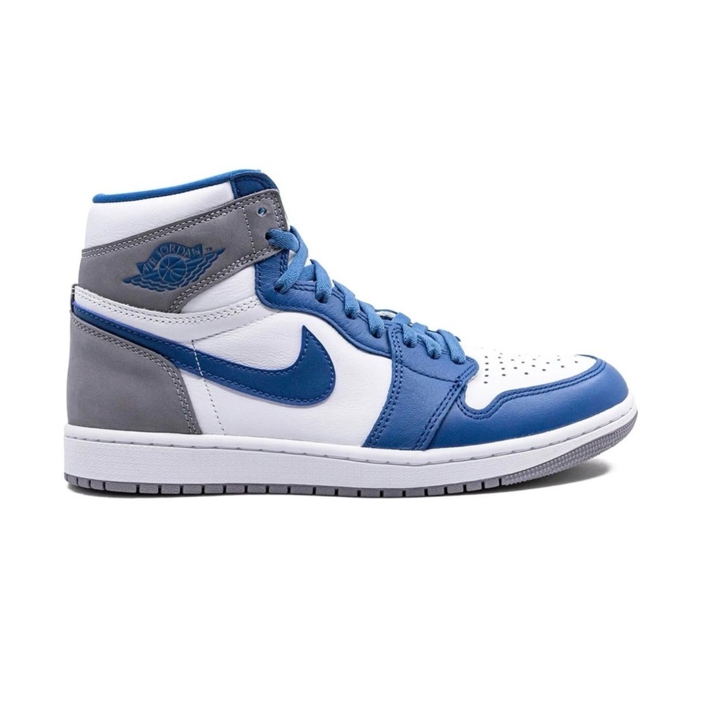 Nike Air Jordan 1  (High Tops) - Blue, White, and Gray
